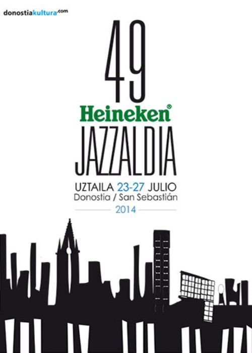 49. Heineken Jazzaldia 2014 kartela (egileak: Asier Nazabal eta Carolina Ruiz).