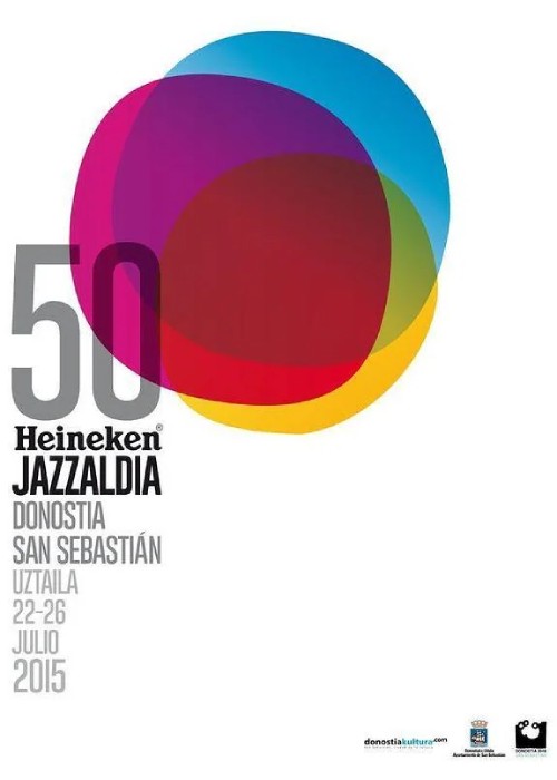 Poster 50 Jazzaldia 2015 (author: Alfredo León).
